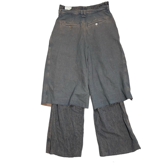 NWT New $248 Free People Nocturne Double Hem Trouser Jeans Size 26 - Picture 4 of 13